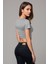 The Legend Baskılı Gri Melanj Crop Top 2