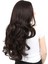 Yoğun Dalgalı Fiber Sentetik Uzun Perçemsiz Peruk-Koyu Kahve 2