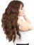 Perçemli Uzun Su Dalgası Fiber Sentetik Peruk- Kahve Karamel 2