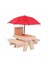 Sincap Besleyici Piknik Masası Şemsiye, Ahşap Sincap Besleyicileri Dışarı, Sevimli Sincap Besleyici+Katı Yapı B (Yurt Dışından) 9