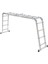 Elmas Serisi - 3.70 Metre 3x4 Çok Amaçlı Akrobat Merdiven Alüminyum Endüstriyel Katlanır Profesyonel 13