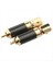HIFI RCA Konnektörü 10mm Karbon Fiber Altın Kaplama Lotus Fiş Hoparlör Terminal Ses Güç Subwoofer Amplifikatör (Yurt Dışından) 10