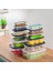 1002 12 Li Derin Dondurucu Mikrodalga Saklama Kabı - Çok Amaçlı Erzak Saklama Kabı Seti 1