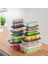 1002 12 Li Derin Dondurucu Mikrodalga Saklama Kabı - Çok Amaçlı Erzak Saklama Kabı Seti 2