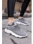Leva Kadın Gri Taş Detay Eva Taban Sneaker 8