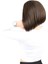 Kahkülsüz Düz Kısa Fiber Sentetik Peruk - Açık Kahve 3