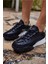 Ready Kadın Siyah Gercek Deri Sneaker 4