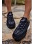 Ready Kadın Siyah Gercek Deri Sneaker 7