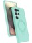 Samsung Galaxy S25 Ultra Regal Magsafe Standlı Kapak - Su Yeşili 1