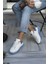 Tonny Kadın Beyaz Mavi Aır Taban Sneaker 1