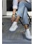 Tonny Kadın Beyaz Mavi Aır Taban Sneaker 4