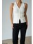 Kadın V Yaka Düğmeli Triko Yelek 2