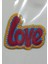 Aplike Ütü Ile Yapışan Love Arma 4x2 cm 1
