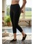 Full Likralı Kapri Tayt Ince Bel Biye Lastikli Kadın Rahat Konforlu Tayt 2