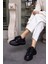 Bummer Kadin Siyah Cilt 5 cm Topuk Boyu Sneaker 4