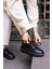 Bummer Kadin Siyah Cilt 5 cm Topuk Boyu Sneaker 8