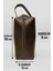 Dopp Kit Suni Deri Organizer Aksesuar Şık Tasarım Unisex El Çantası Kahverengi 1