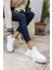 Yussi Kadin Beyaz Gercek Deri Sneaker 1