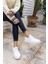 Yussi Kadin Beyaz Gercek Deri Sneaker 3