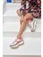 Jaıne Kadın Beyaz Fusya Sneakers Ayakkabi 4