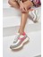 Jaıne Kadın Beyaz Fusya Sneakers Ayakkabi 5