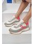 Jaıne Kadın Beyaz Fusya Sneakers Ayakkabi 6