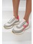 Jaıne Kadın Beyaz Fusya Sneakers Ayakkabi 8