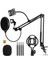 Masa Tipi Condenser ve Dinamik Mikrofon Stand Seti - Telefon Tablet Tutuculu Stüdyo ve Yayıncı Seti 1