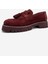 Poen Bordo Süet Hakiki Deri Püsküllü Kadın Loafer Ayakkabı 4