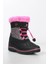Luna Su Geçirmez Siyah Kız Çocuk Bot & Bootie 23204-F 2