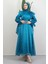 Mişa Tesettür Elbise Petrol 3