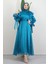 Mişa Tesettür Elbise Petrol 4