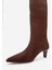 Armelıa Kahverengi Süet Kadın Kısa Topuklu Çizme 5