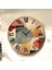 Renkli Baskı Desenli Sayılı Hediyelik Ahşap Sessiz Tablo Duvar Saati 1