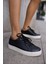 Escape Kadın Siyah Gercek Deri Bagcıklı Sneaker 8