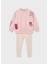 4726-53 Kız Çocuk Ekru-Pembe Taytlı Takım 1