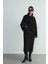 Acı Kahve Dora Uzun Oversize Kaban 1