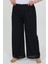 Kadın Büyük Beden Bürümcük Pantolon Lacivert 3