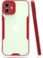 iPhone 12 Kılıf Platin Silikon - KIRMIZI-(5796) - M556R090-K69556 1