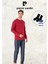 Erkek %100 Pamuk Uzun Kollu Lisanslı Bordo Pijama Takımı (2 Adet Hediye Çorap) L1.PC.6095.001 1