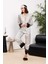 Saten Biyeli Kadın Pijama Takımı - 1300 Siyah 2