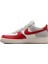Air Force 1'07 Lv8 Af1 Red Toe Unisex Leather Sneaker Hakiki Deri Unisex Günlük Spor Ayakkabı Beyaz 2