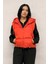Kapşon Detaylı Şişme Yelek Turuncu 1