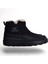 Twincers 2028 Siyah Kadın Kışlık Düz Bot Ayakkabı 2