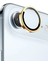 Apple iPhone 17 Air Bright Pvd Metal Kamera Lens Koruma Camı - Gold 1
