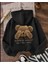 Punıx Kıds Özel Üretim Kapüşonlu Bear Sırt Baskılı 2 Iplik Oversize Kız-Erkek Çocuk Sweatshırt 1