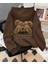 Punıx Kıds Özel Üretim Kapüşonlu Bear Sırt Baskılı 2 Iplik Oversize Kız-Erkek Çocuk Sweatshırt 1