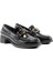 Miss Park Moda 161 K1014 Loafer Siyah Rugan Kadın Günlük Ayakkabı 5