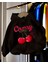 Punıx Kıds Özel Üretim Cherry Baskılı Kapüşonlu %100 Pamuk Kışlık Kız Çocuk Oversize Sweatshırt 1