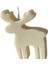 Krem Ren Geyiği Christmas Yılbaşı Mumu 1